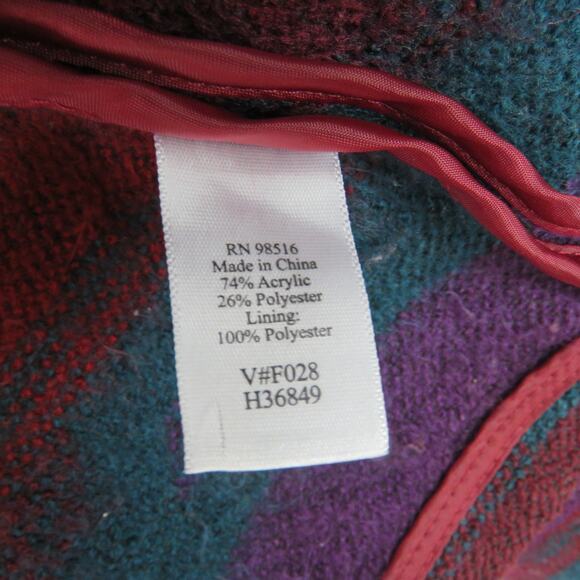 Coldwater Creek 1990s Vintage Rainbow Tribal Boho Western Jacket Large - Picture 3 of 7